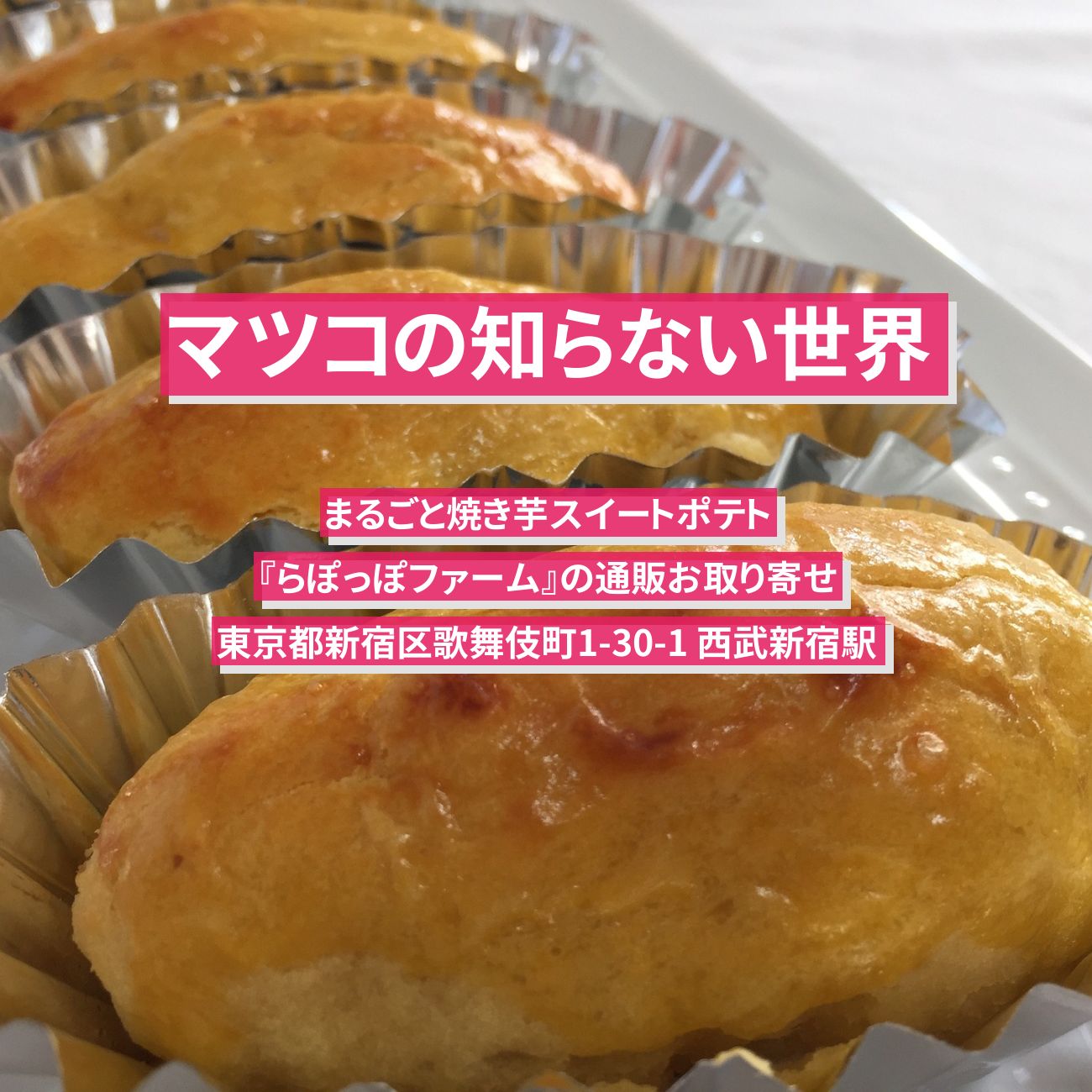 【マツコの知らない世界】まるごと焼き芋スイートポテト『らぽっぽファーム』の通販お取り寄せ