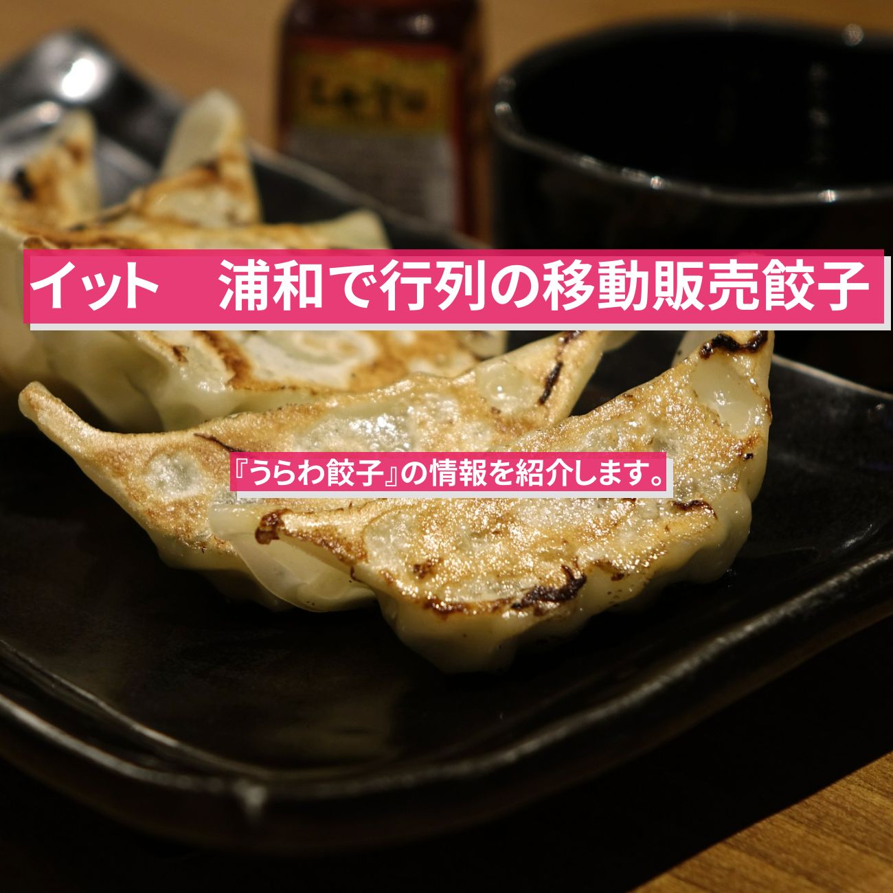 【イット】餃子・浦和で行列の移動販売『うらわ餃子』の情報を紹介します。
