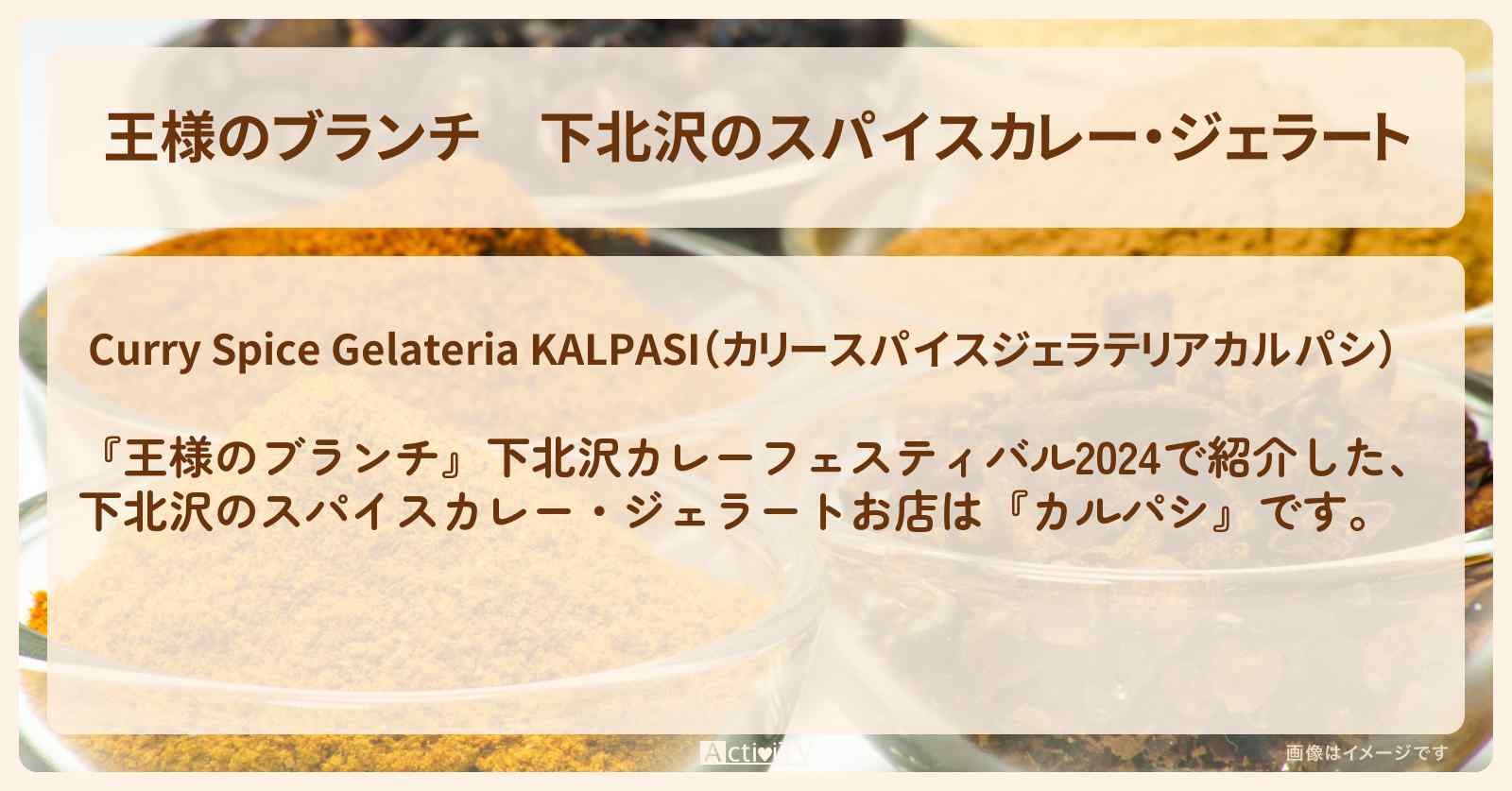 下北沢のスパイスカレー・ジェラート『カルパシ』のお店の場所〔ごはんクラブ〕