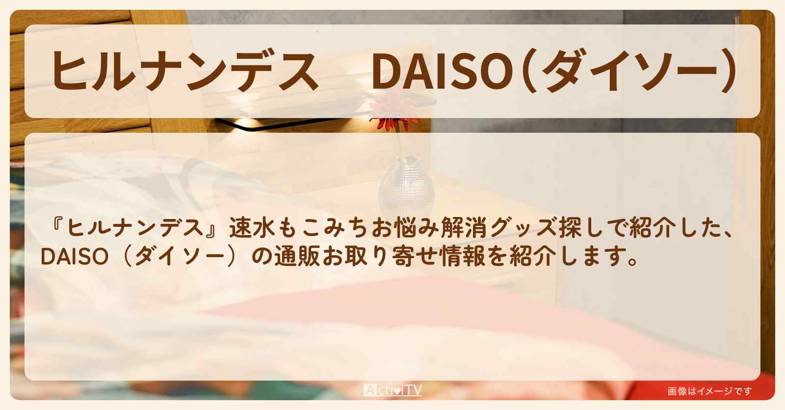 DAISO(ダイソー) 速水もこみち『お悩み解消グッズ探し』が紹介の通販お取り寄せ情報