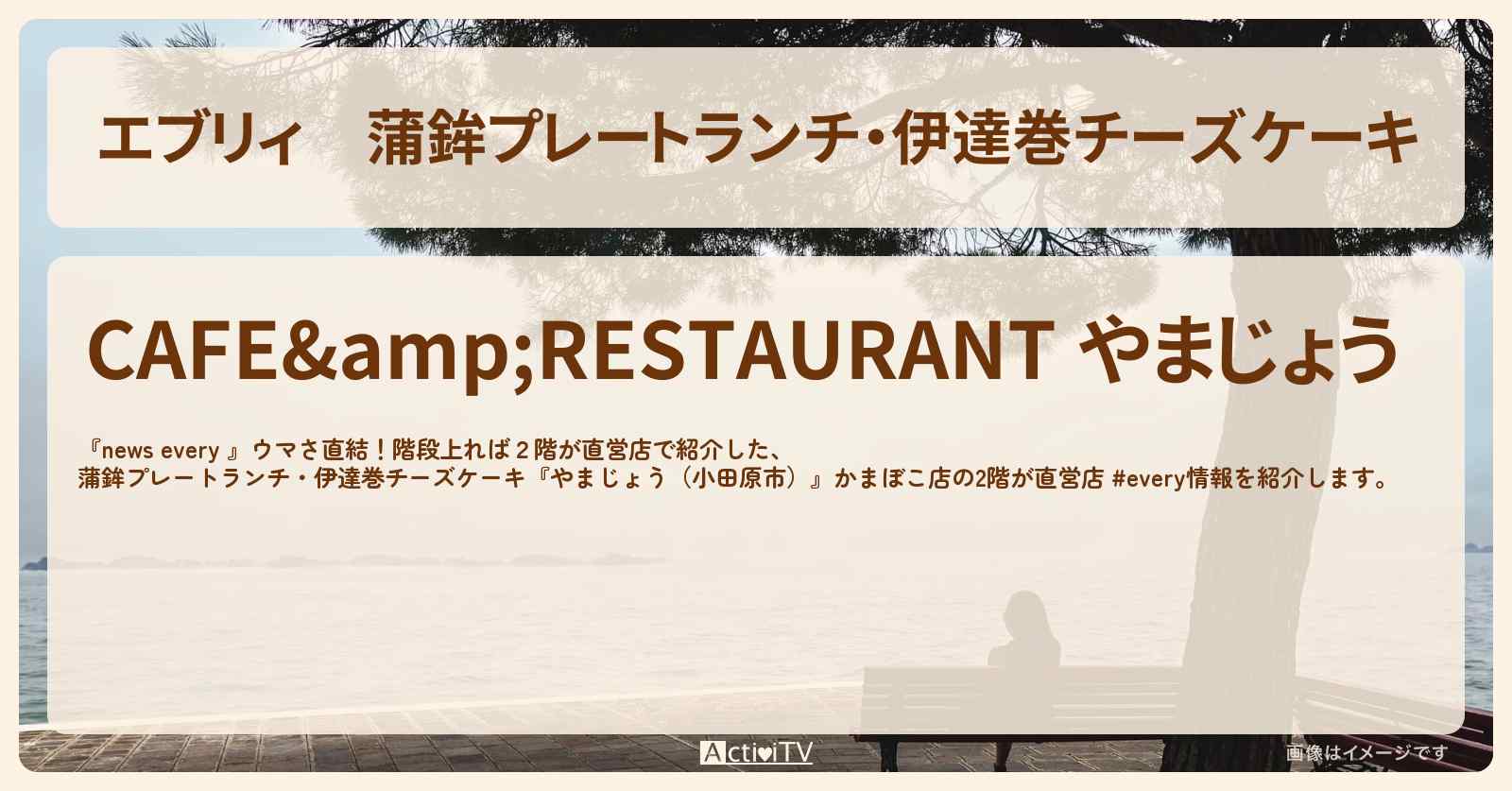 【エブリィ】蒲鉾プレートランチ・伊達巻チーズケーキ『やまじょう（小田原市）』かまぼこ店の2階が直営店 #every