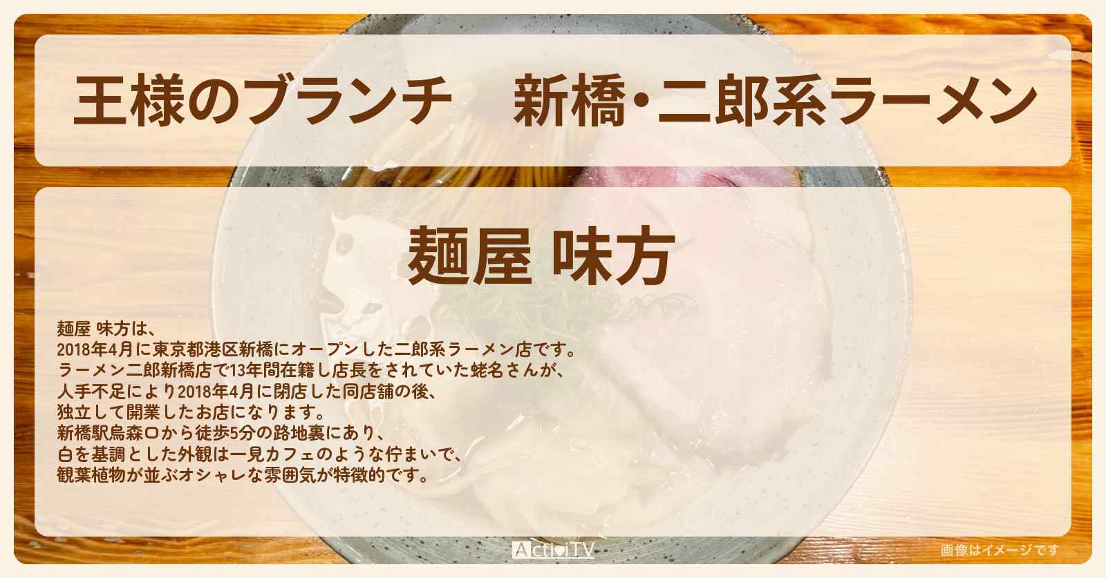 新橋・二郎系ラーメン『麺屋 味方』のお店の場所〔ごはんクラブ・ディープな新橋グルメ〕