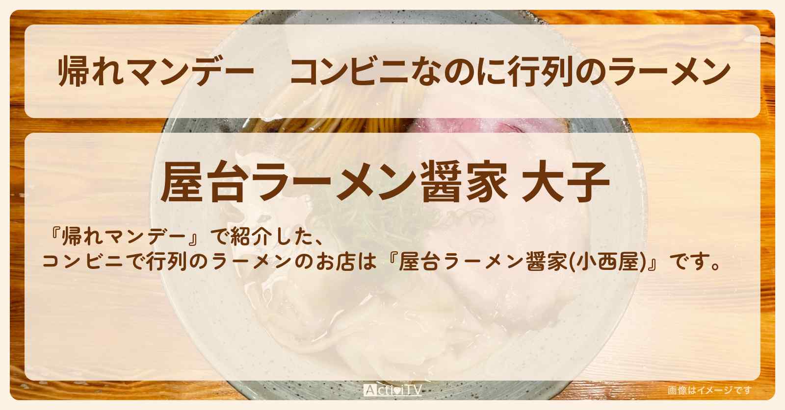 コンビニなのに行列のラーメン『屋台ラーメン醤家(小西屋)』茨城県大子町のお店の場所