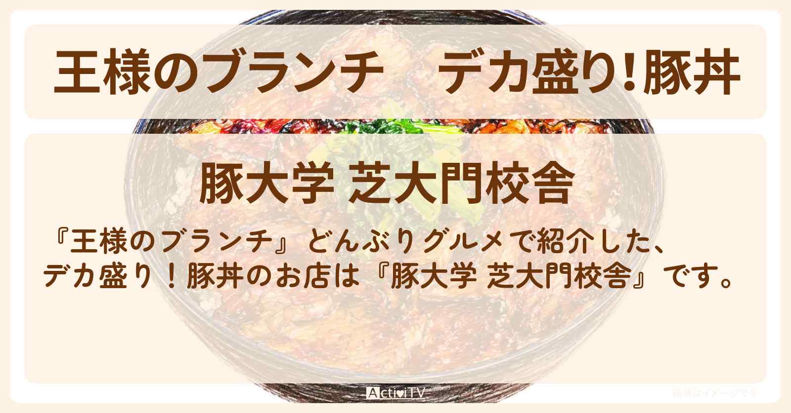 デカ盛り！豚丼『豚大学 芝大門校舎』どんぶりグルメのお店を紹介〔ごはんクラブ〕