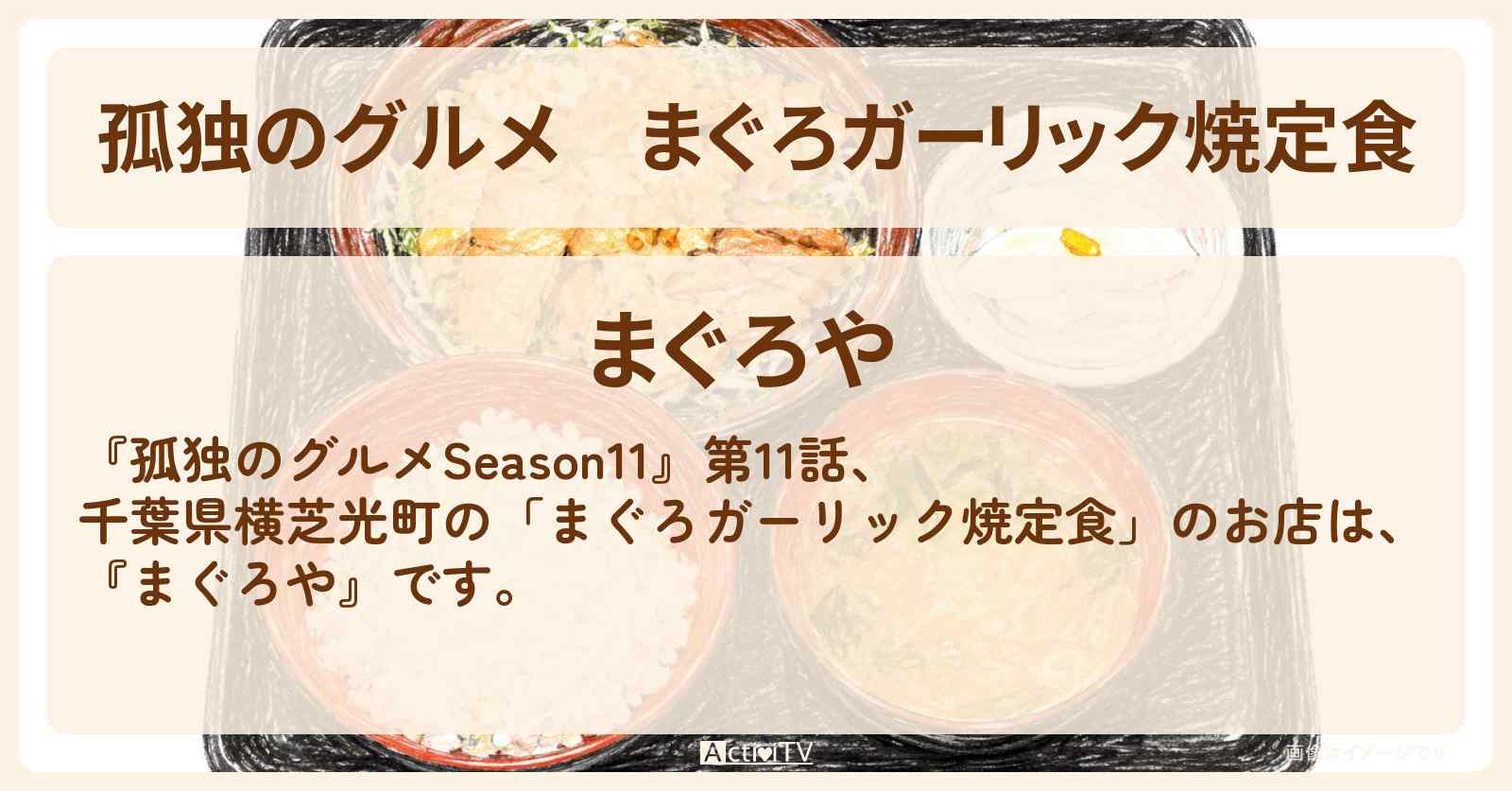 まぐろガーリック焼定食『まぐろや』千葉県横芝光町のお店の場所